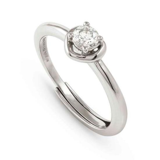 COSMICLOVE ring in 925 sterling silver and cubic zirconia Heart Silver