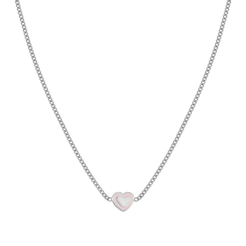 FAIRYICONS necklace in steel and enamel Heart