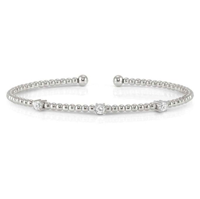 FASHION ERA rigid bracelet in 925 silver and cubic zirconia Silver
