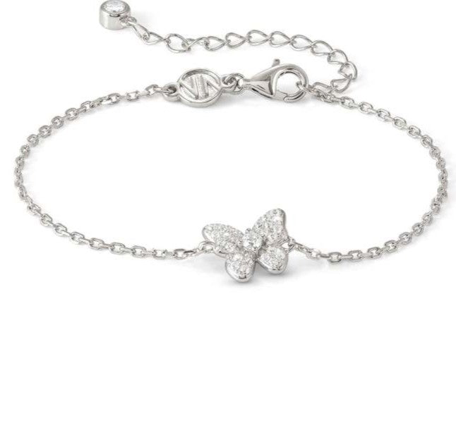 SWEETMADAME bracelet in 925 silver and cubic zirconia pavé Butterfly