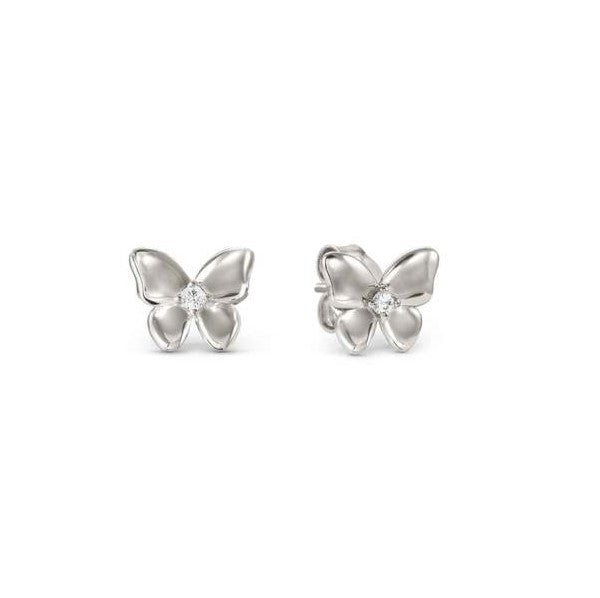 SWEETMADAME earrings in 925 silver and cubic zirconia Butterfly