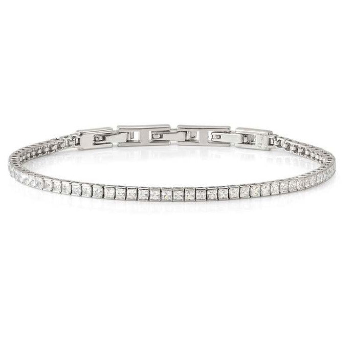 DAYTONIGHT bracelet in 925 silver (2.7 mm) and cubic zirconia (E) White