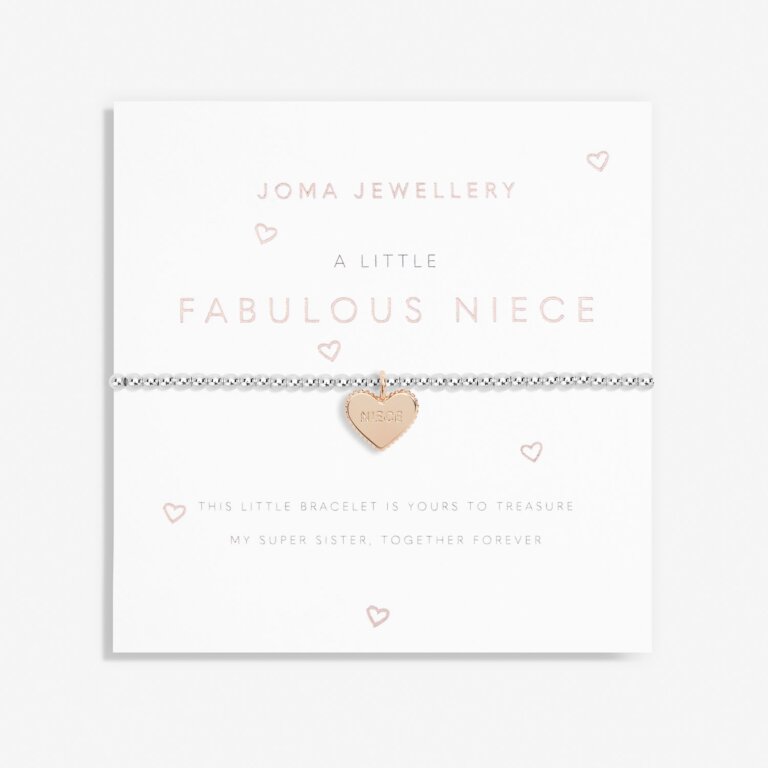 Joma Jewellery Childrens A Little Fabulous Niece Silver And Rose Gold Plated Bracelet