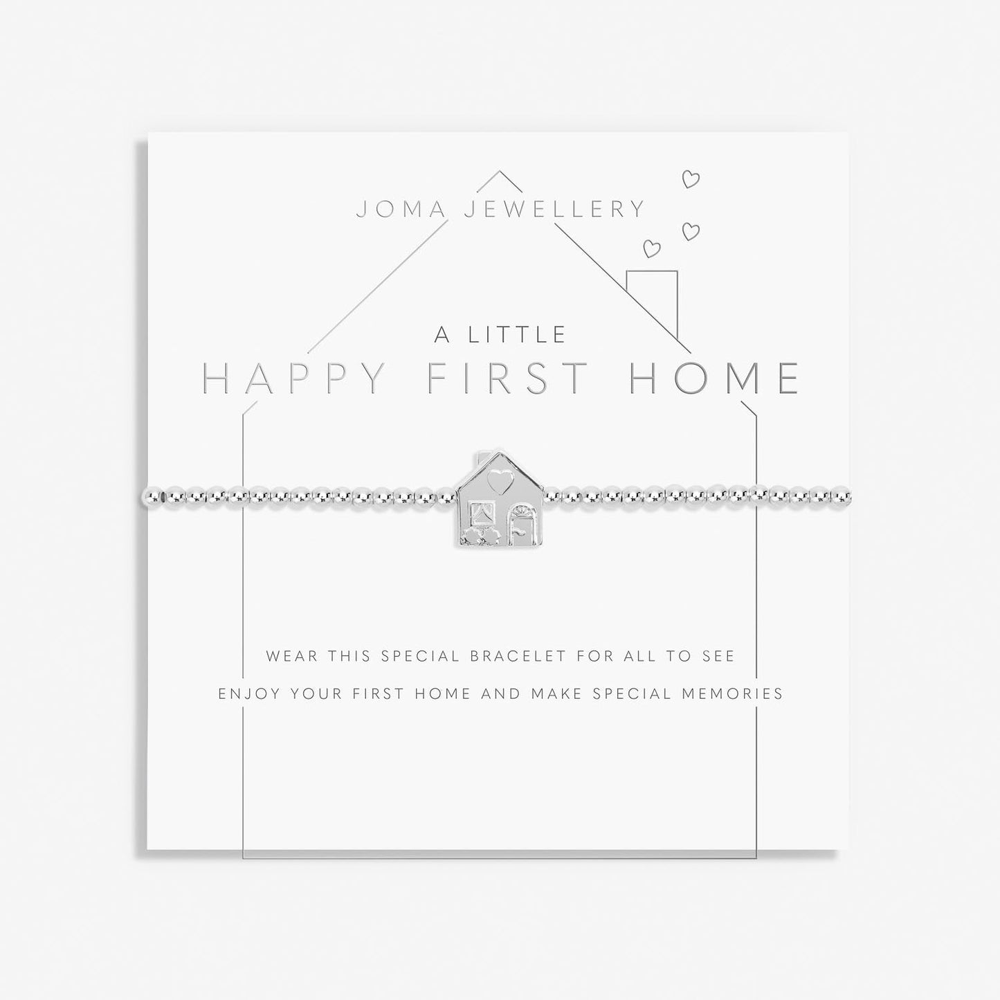 Joma Jewellery A Little Happy First Home Silver Plated Bracelet
