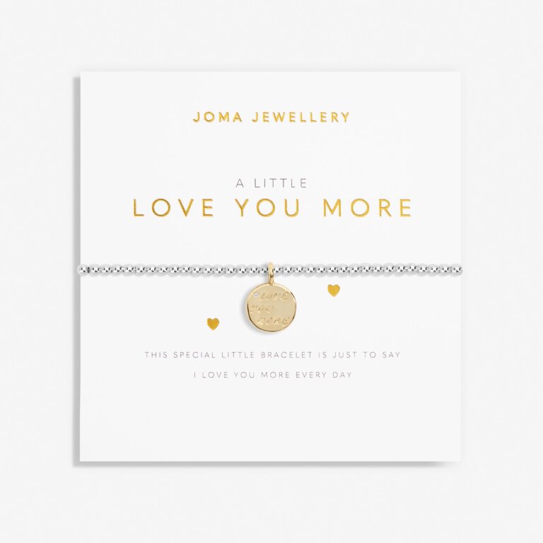 Joma Jewellery A Little Love You More Silver And Gold Plated Bracelet