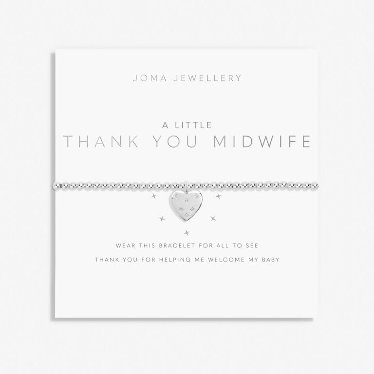 Joma Jewellery A Little Thank You Midwife Silver Plated Bracelet