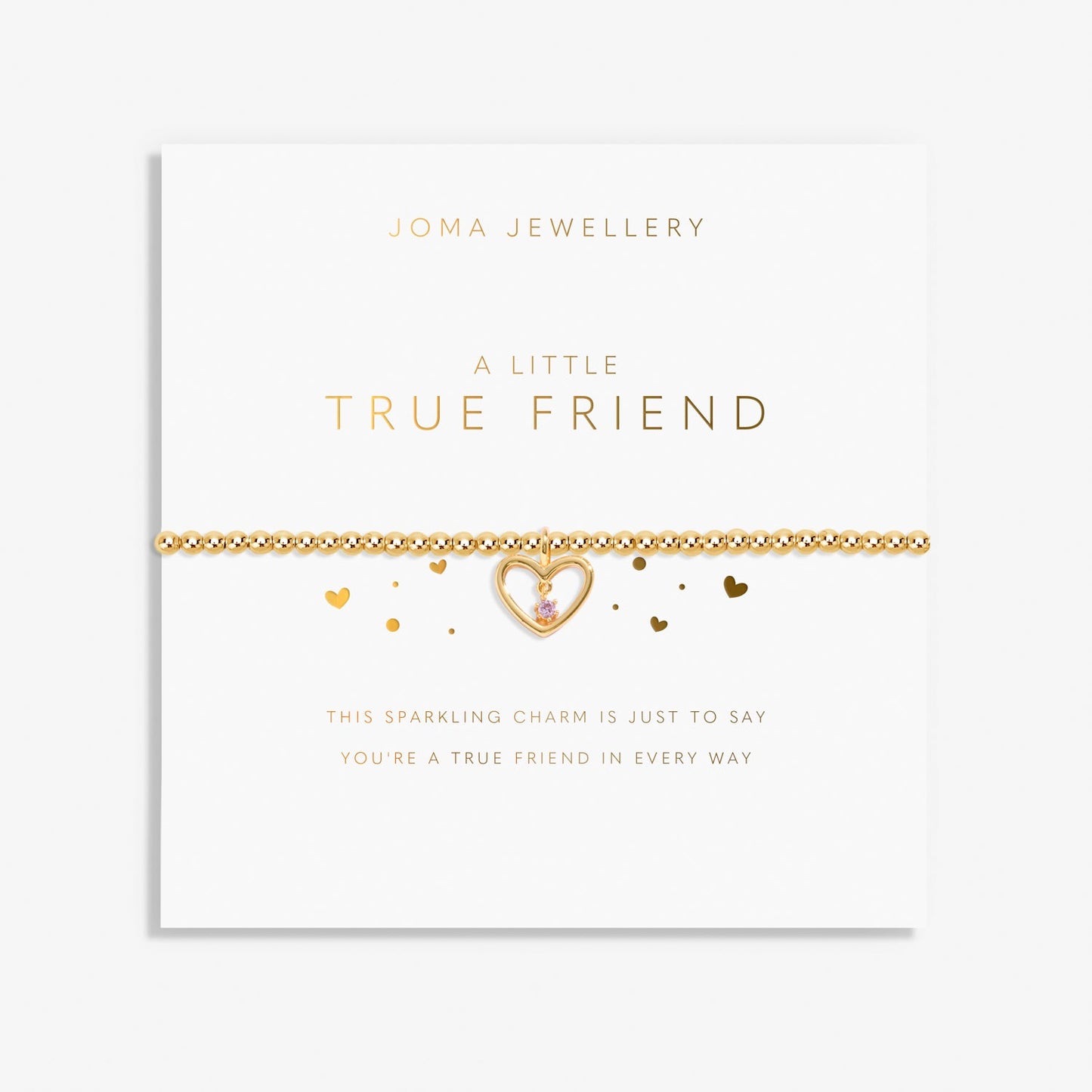 A Little True Friend Gold Plated Bracelet