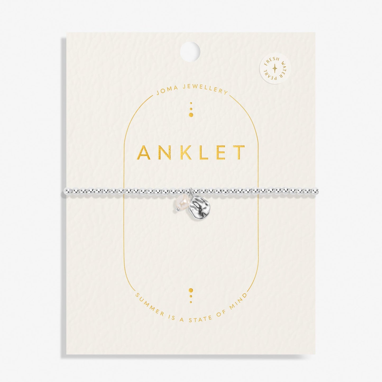 Anklet Pearl Silver Plated Anklet