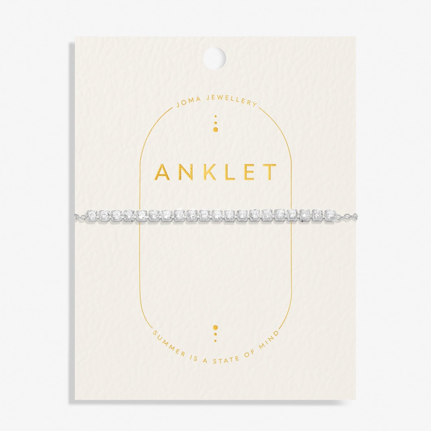 Anklet Tennis Silver Plated Anklet