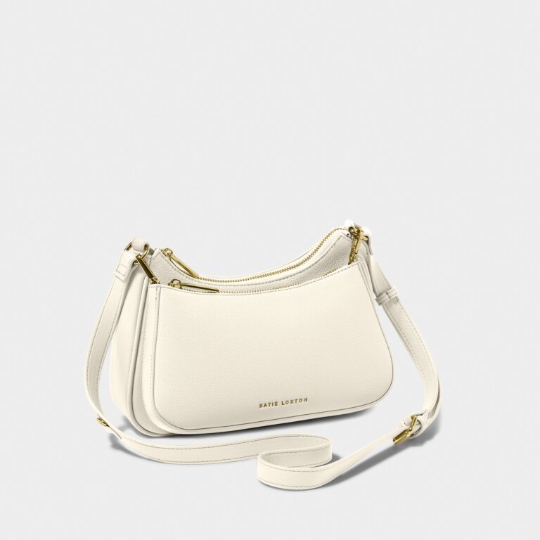 Katie Loxton Aria Scoop Crossbody Bag Ecru