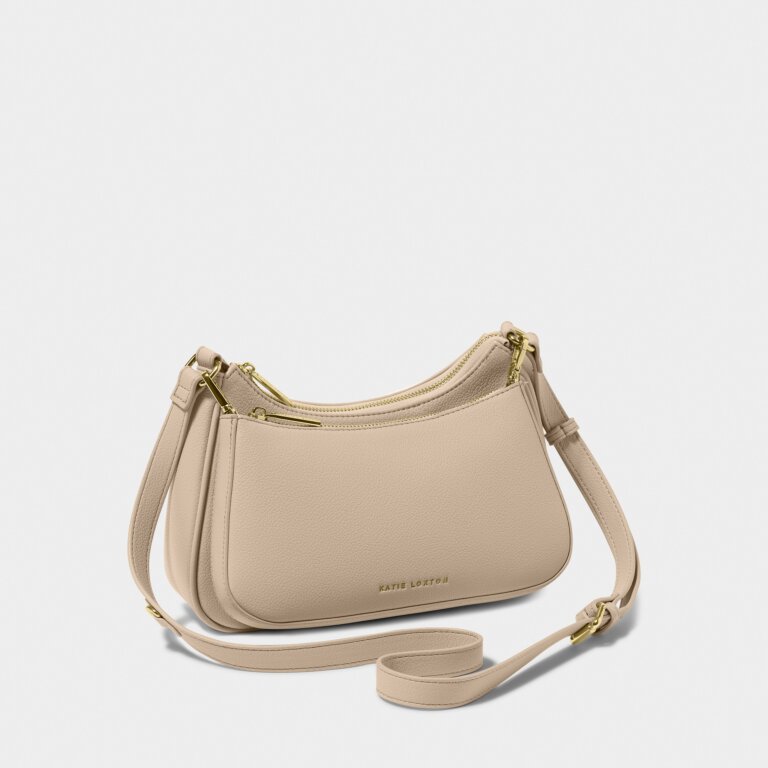 Katie Loxton Aria Scoop Crossbody Bag Light Taupe