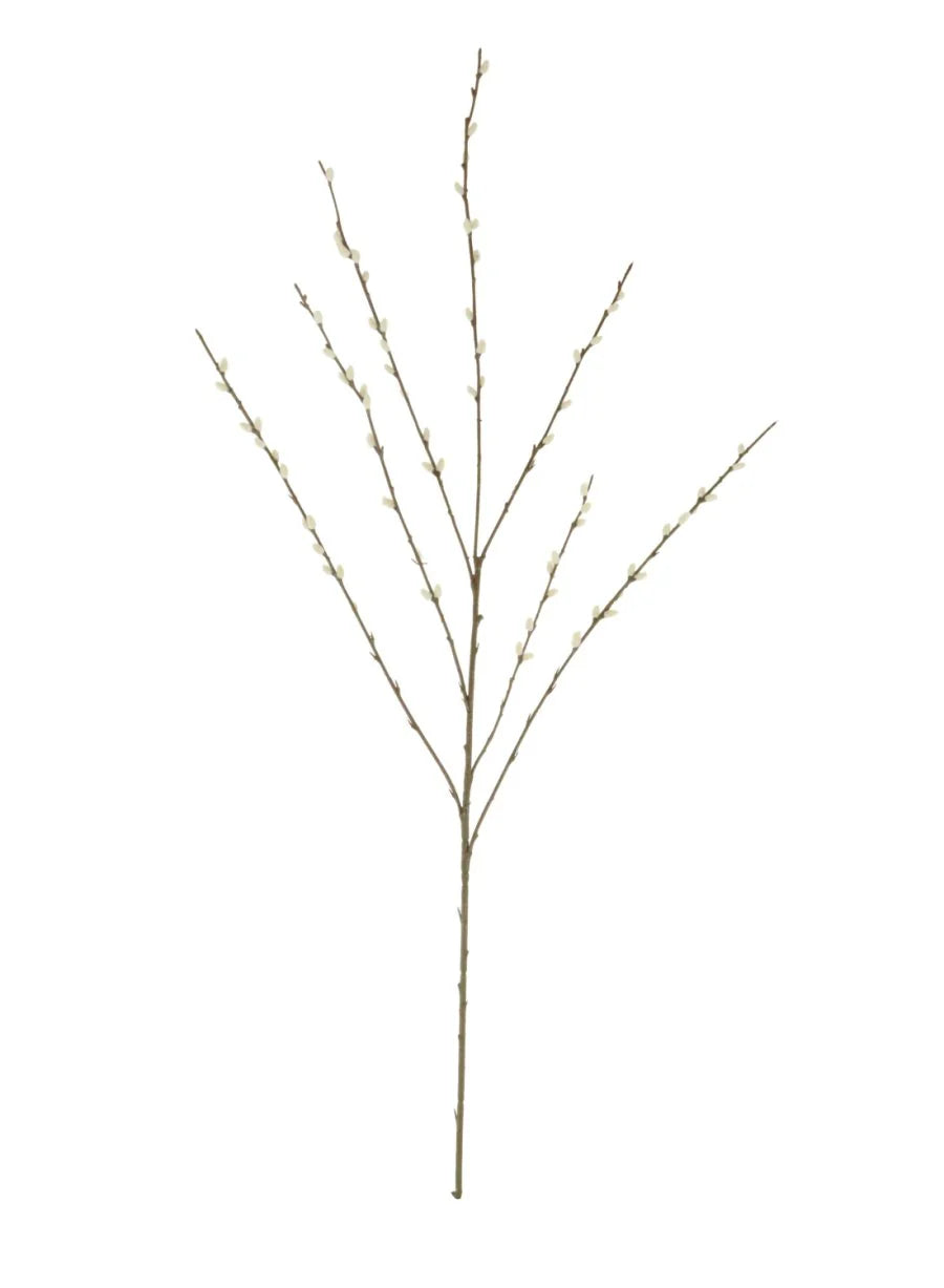 Artificial Pussy Willow Spray Cream