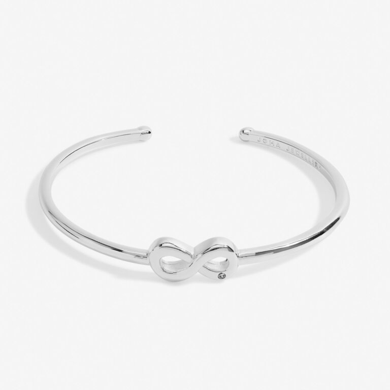 Joma Jewellery Bracelet Bar Infinity Silver Plated Bangle