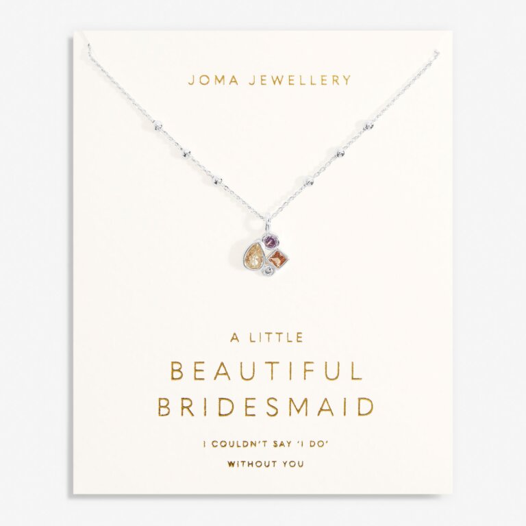 Joma Jewellery Bridal A Little Beautiful Bridesmaid Silver Necklace