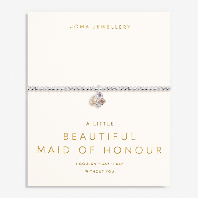 Joma Jewellery Bridal A Little Maid Of Honour Silver Plated Bracelet