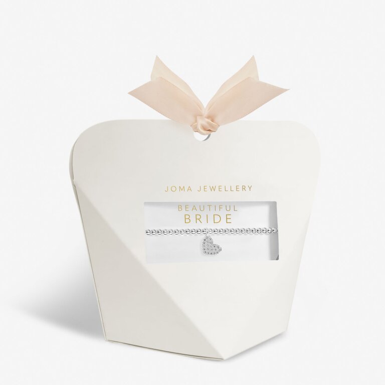 Joma Jewellery Bridal From The Heart Gift Box Bride Silver Plated Bracelet