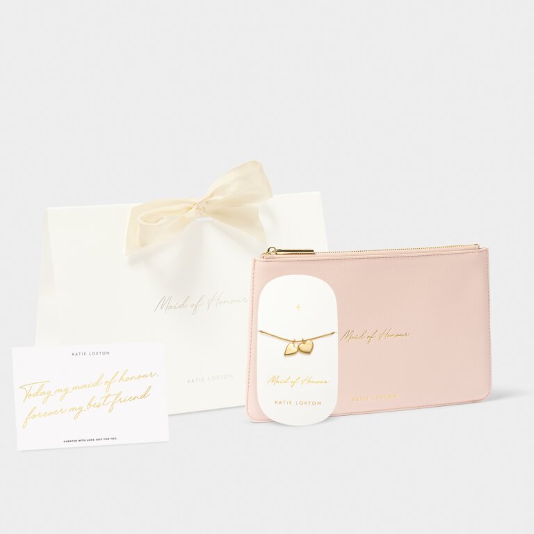Katie Loxton Bridal Gift Set Maid Of Honour Pouch & Bracelet