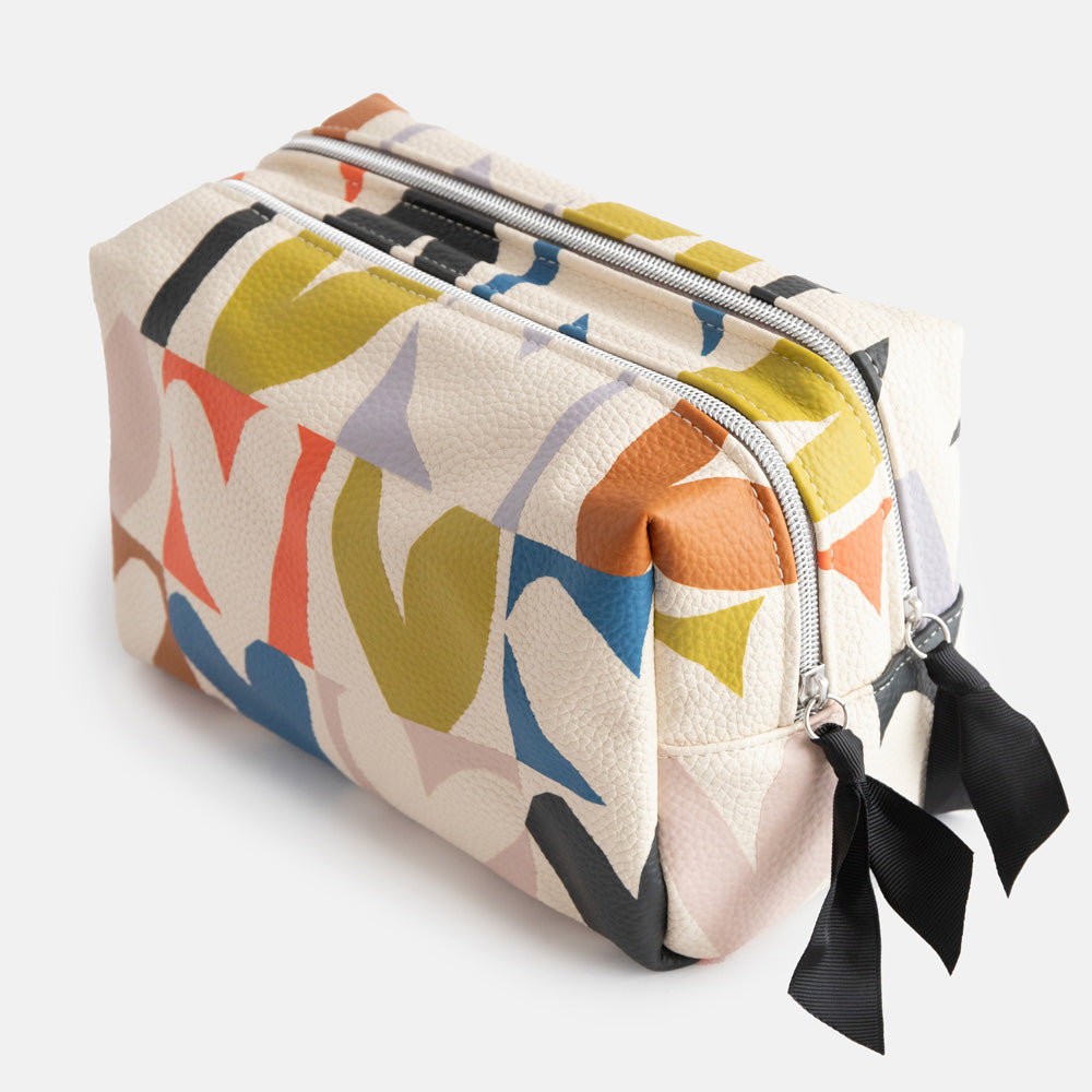 Multi Checkmate Heart Large Luggage Travel Wash Bag