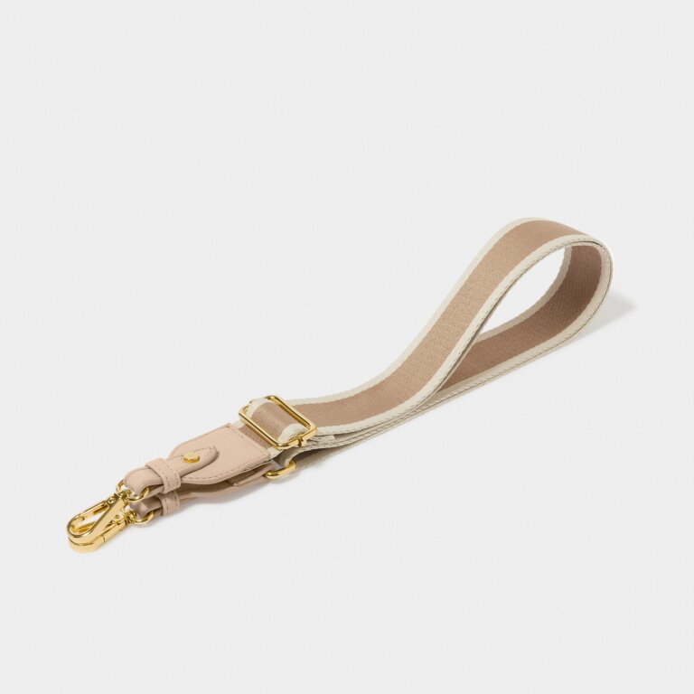 Katie Loxton Canvas Strap Dusky Pink Stripe