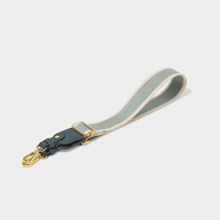 Katie Loxton Canvas Strap Dusty Blue Stripe