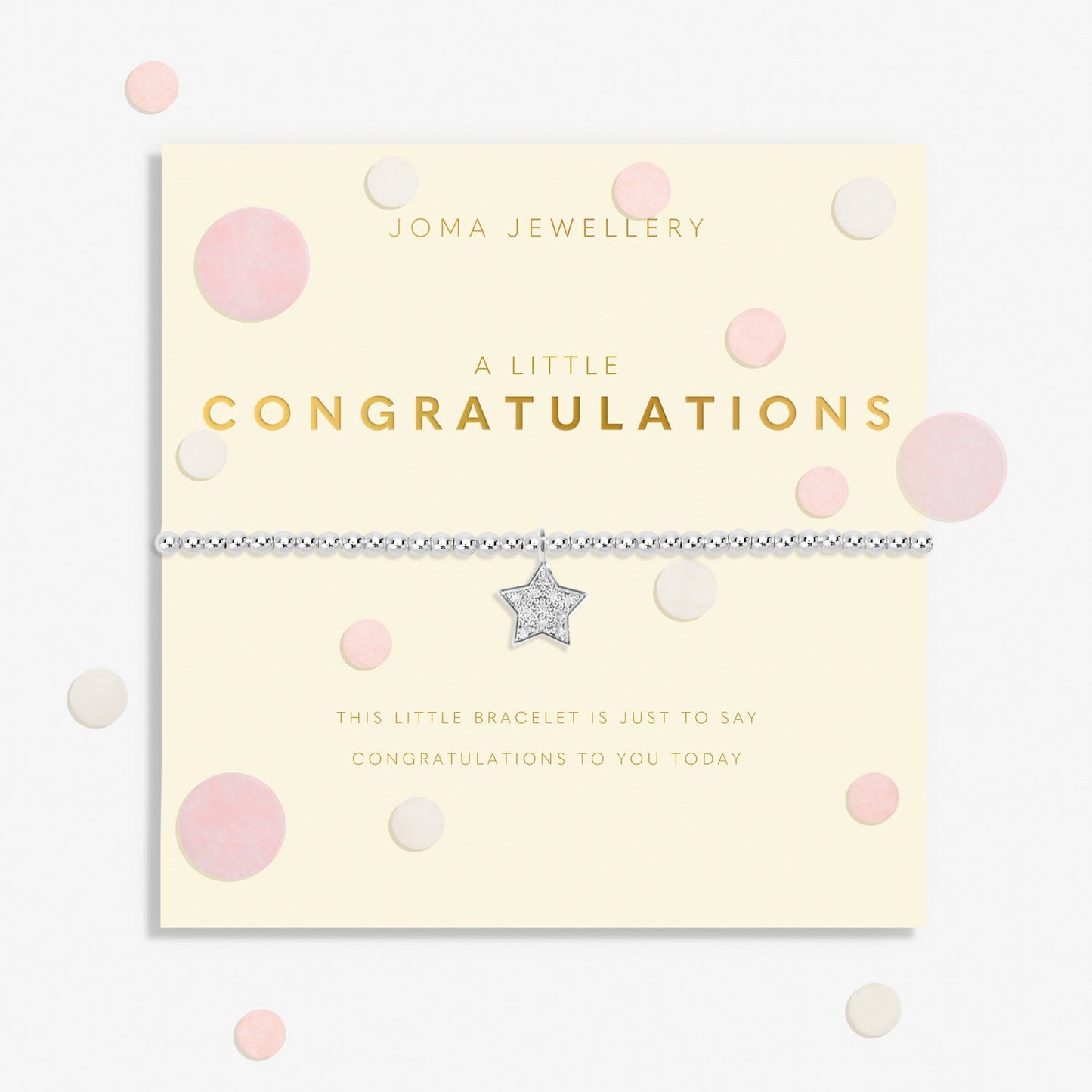 Confetti A Little Congratulations Silver Plated Bracelet