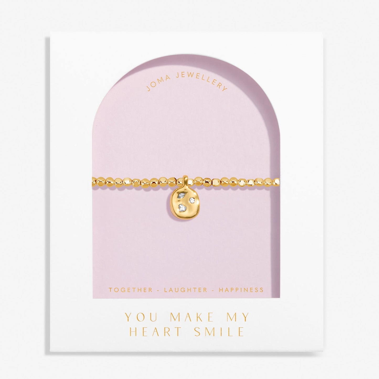 Dolce Vita You Make My Heart Smile Gold Plated Bracelet