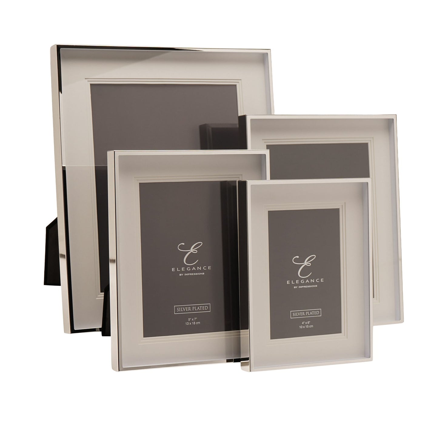 Elegance Silverplated Triple Layer Mount Photo Frame 8" x 10"