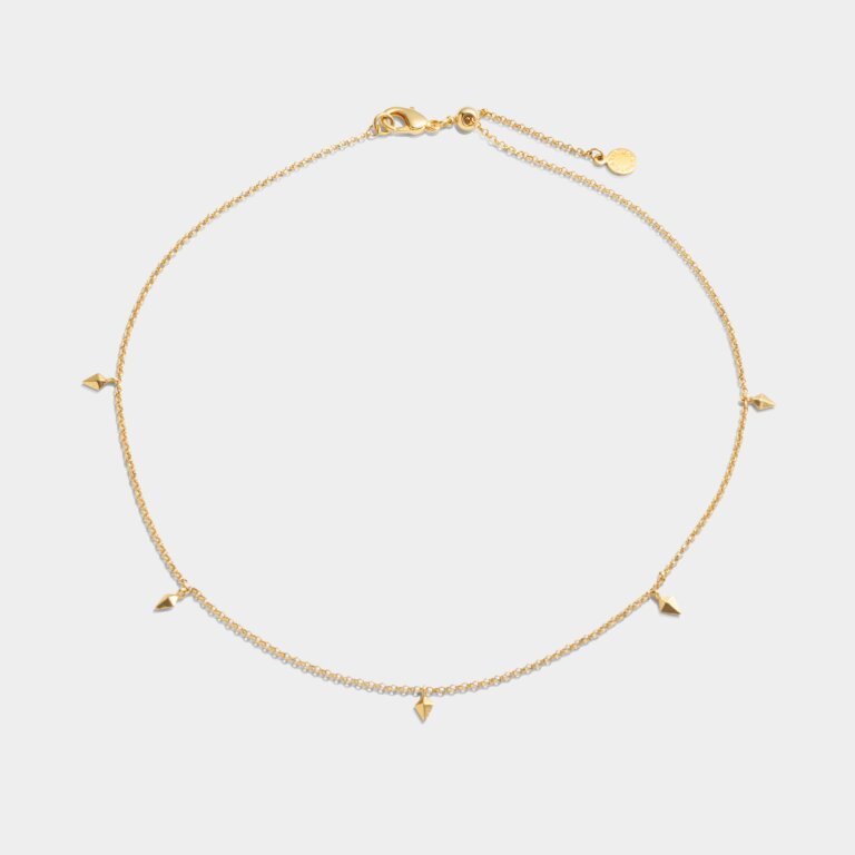 Katie Loxton Estee Charm Choker Gold Plated Necklace