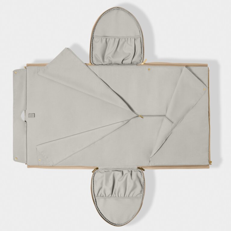 Katie Loxton Fold Out Garment Weekend Bag Light Taupe