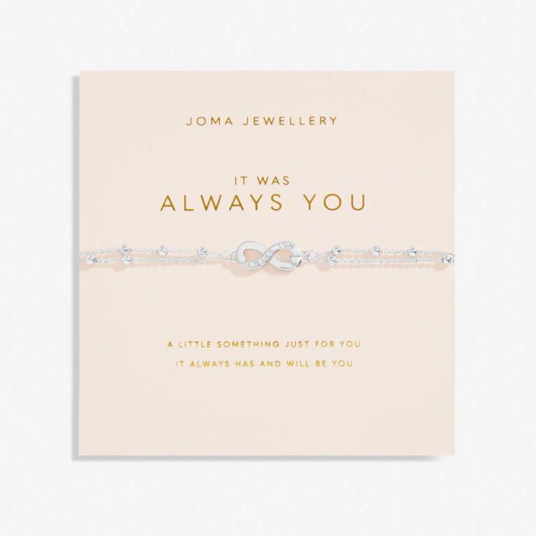 Joma Jewellery Forever Yours Love Collection It Was Always You Silver Plated Bracelet