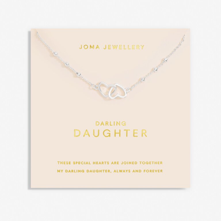 Joma Jewellery Forever Yours Necklace Darling Daughter Silver Plated Necklace