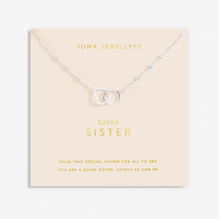 Joma Jewellery Forever Yours Necklace Super Sister Silver Plated Necklace