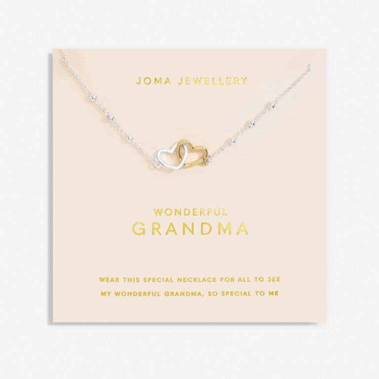 Joma Jewellery Forever Yours Necklace Wonderful Grandma Silver And Gold Plated Necklace