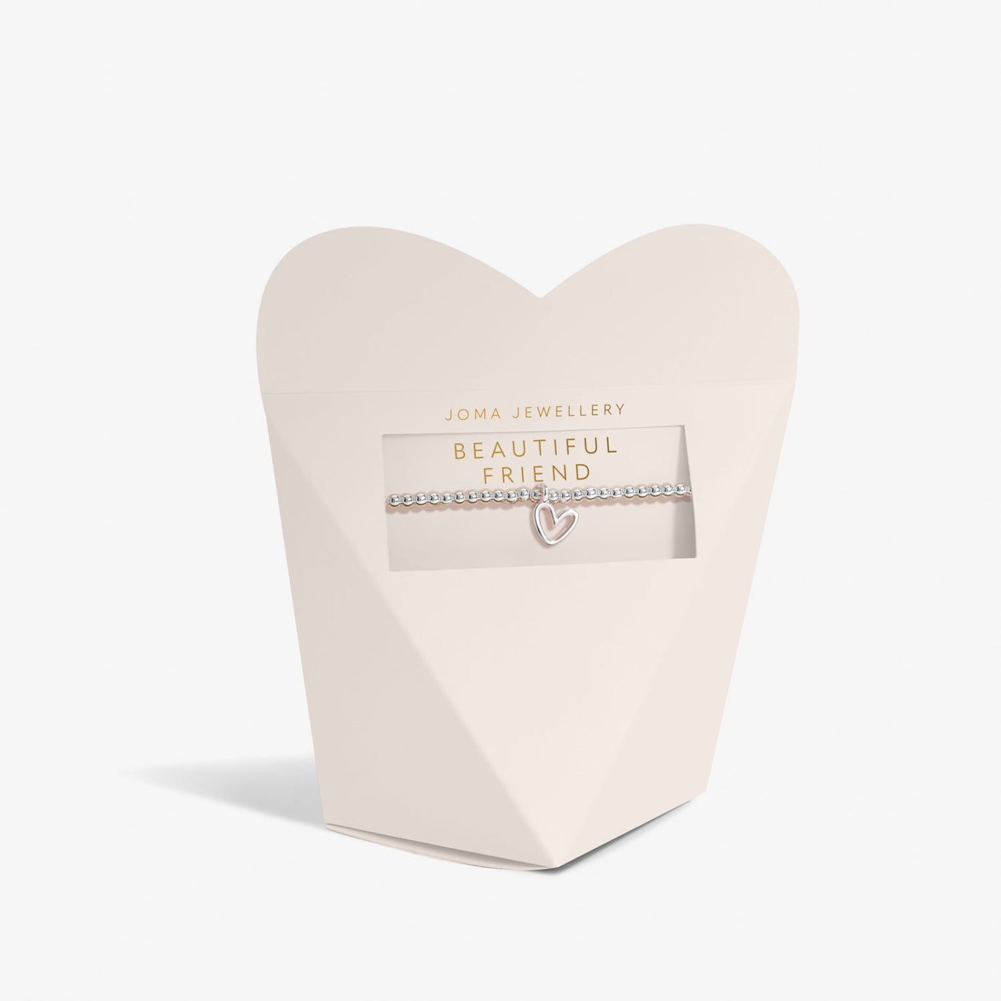 From The Heart Gift Box Beautiful Friend Silver Plated Bracelet