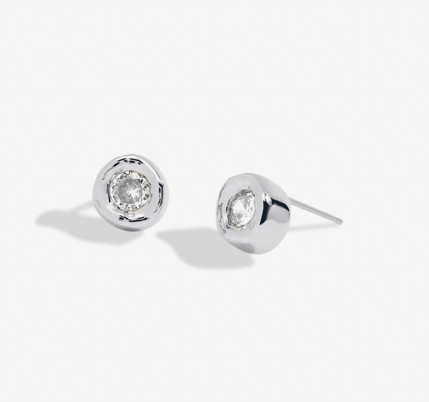 Joma Jewellery Solaria Cz Silver Plated Stud Earrings