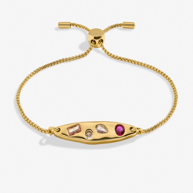 Joma Jewellery Gem Glow Gem Cluster Gold Plated Bracelet