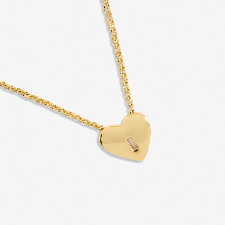 Joma Jewellery Gem Glow Heart Cz Gold Plated Necklace