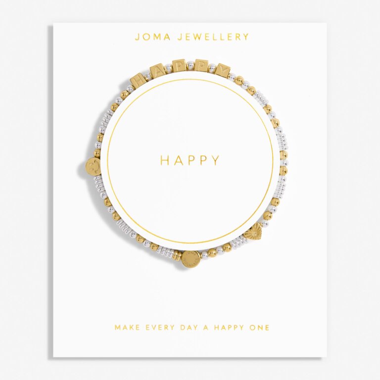 Joma Jewellery Happy Little Moments Happy Gold Plated Bracelet