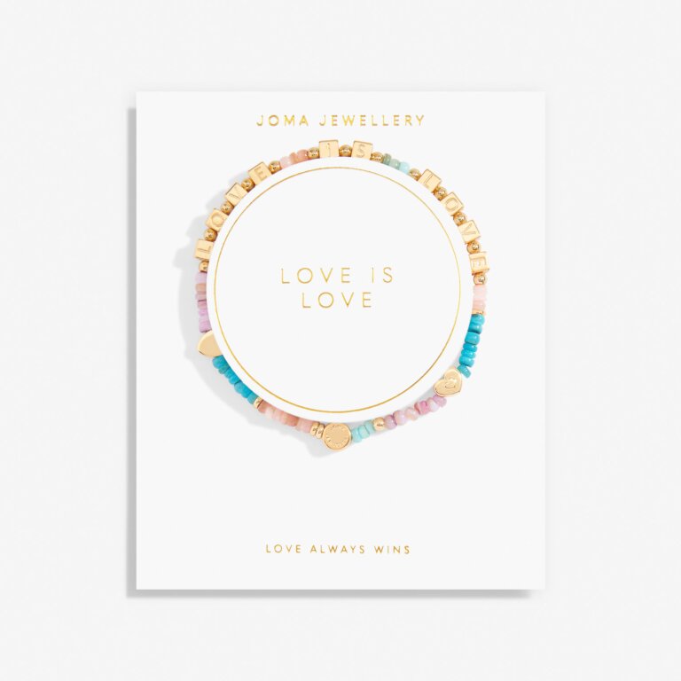 Joma Jewellery Happy Little Moments Love Is Love Gold Bracelet