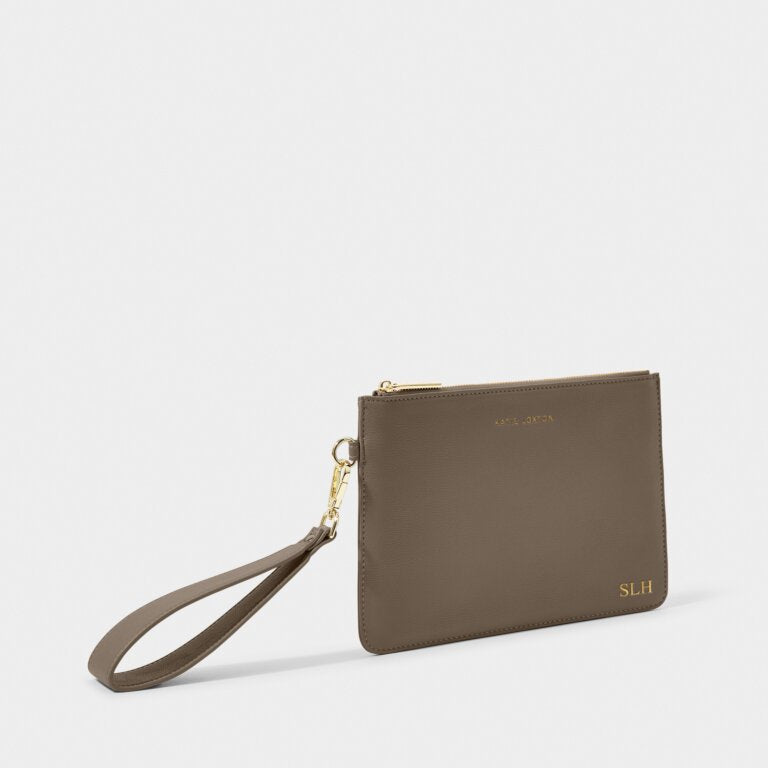 Zana Wristlet Pouch Mink