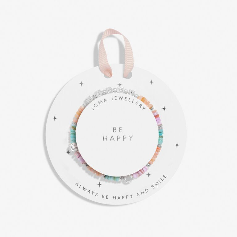 Joma Jewellery Children's Happy Little Moments Be Happy Silver Plated Bracelet