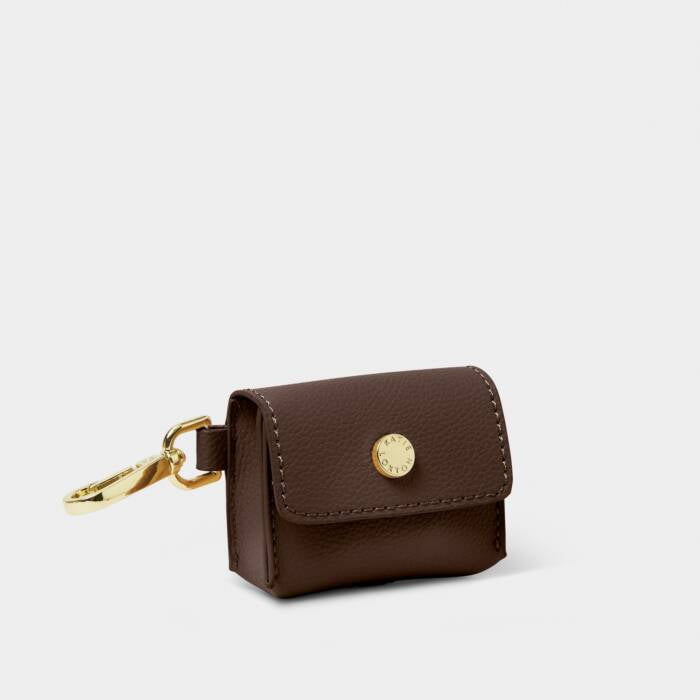 Katie Loxton Evie Clip On Airpod Case Chocolate