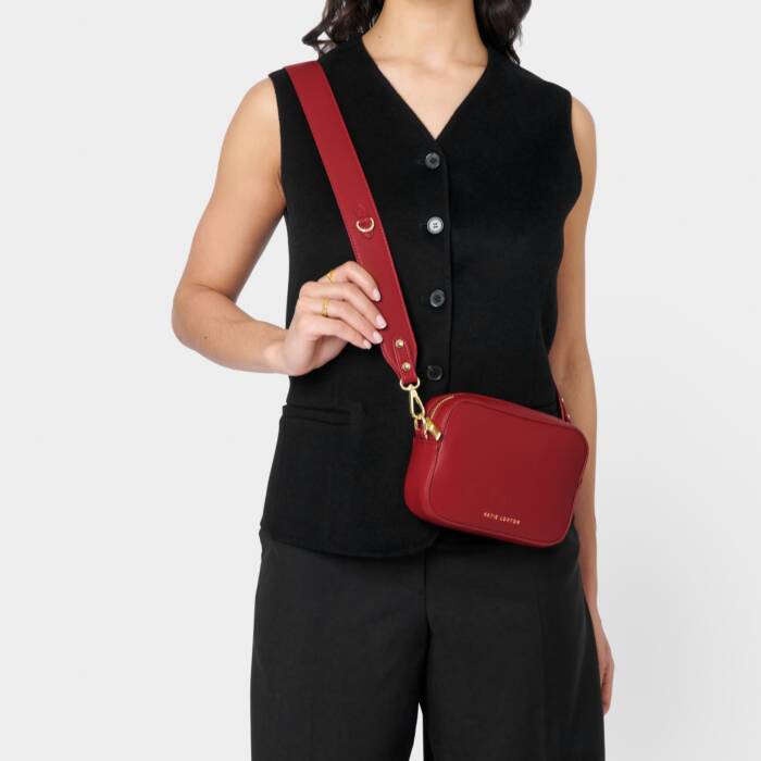 Katie Loxton Zana Mini Crossbody Bag Garnet Red