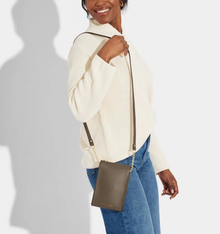 Zana Slim Crossbody Bag Mink