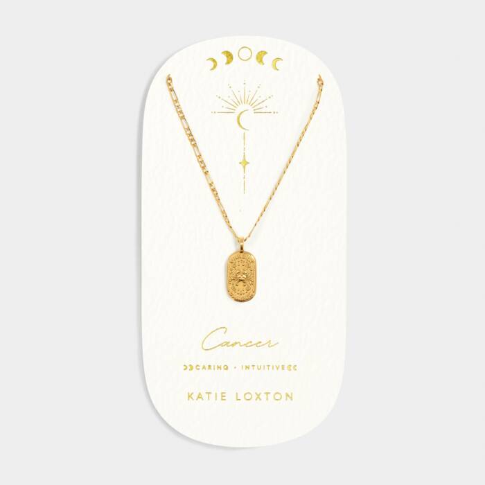Katie Loxton Zodiac Necklace Cancer Gold Coated