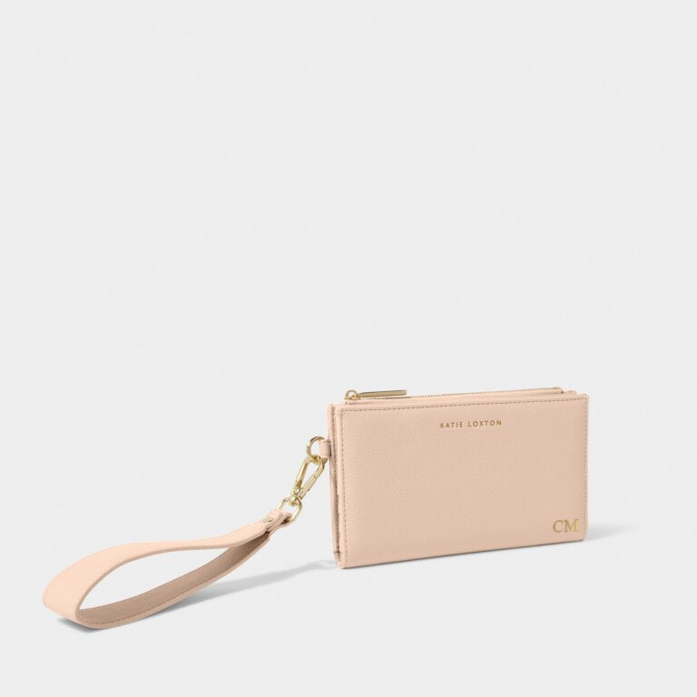 Katie Loxton Zana Wristlet Purse Nude Pink