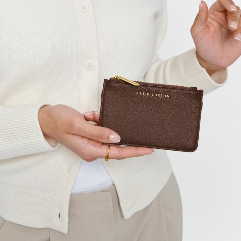Katie Loxton Hana Coin And Cardholder Chocolate