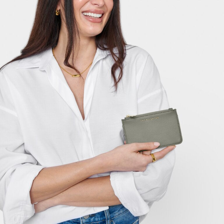 Katie Loxton Hana Coin And Cardholder Graphite Green