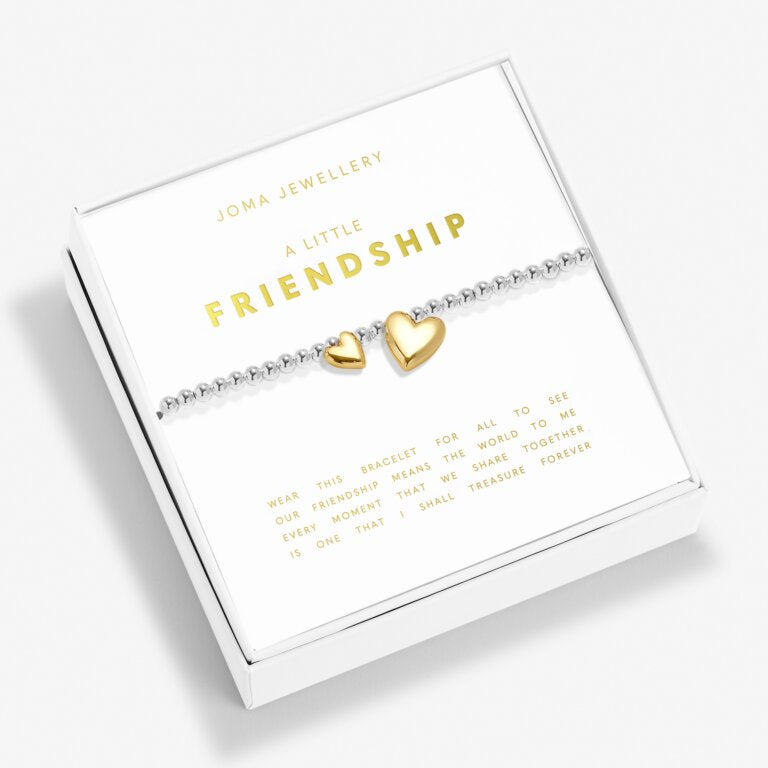 Joma Jewellery Boxed A Little Friendship Silver And Gold Plated Bracelet