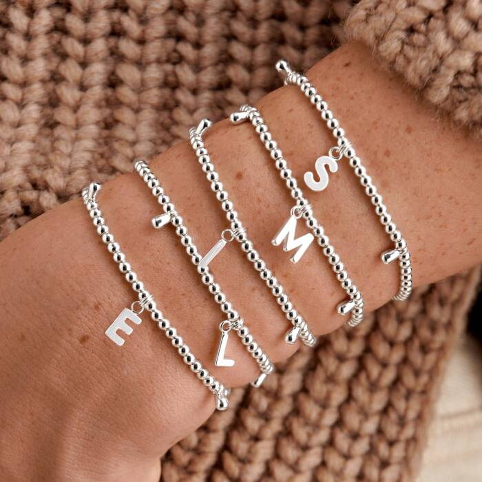 Joma Jewellery Alphabet A Little D Silver Plated Bracelet